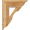 Ekena Millwork Olympic Traditional Rough Sawn Bracket w/ Offset Brace, Western Red Cedar, 8"W x 22"D x 26"H BKT0806X22X26OLY01RWR - alternate 2